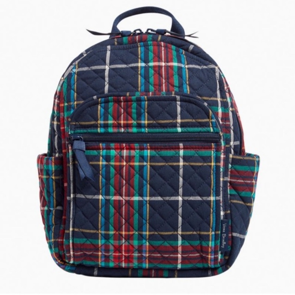 NWT Vera Bradley Tartan Plaid Small Backpack